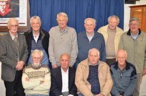 Members of the 1956 A and B grade premiership teams at the 60 year reunion