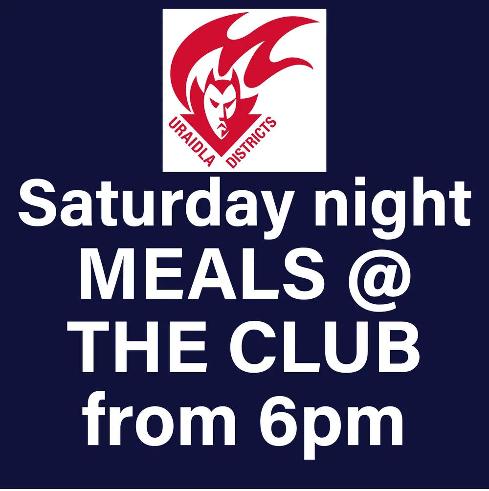 Saturday Night Dinners for season 2024 graphic from the club